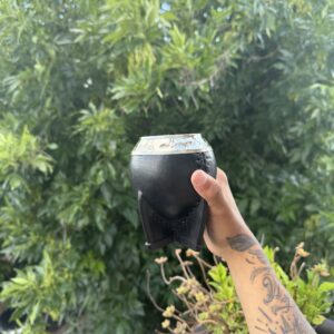 Mate torpedo negro cincelado