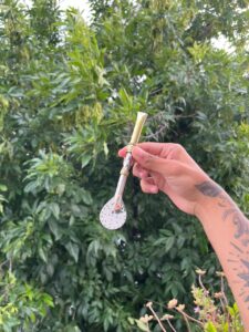 Bombillon de alpaca recto