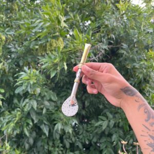 Bombillon de alpaca recto