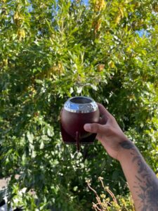 Torpedo cincelado con base borravino