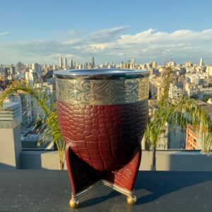 Mate imperial Croco con base y bolitas